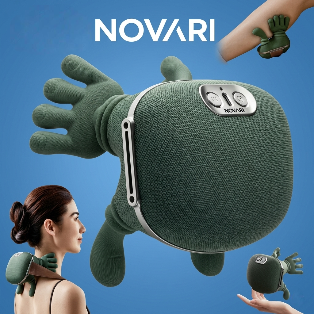 NOVARI™ Bionic Hand Neck & Shoulder Massager with Heat Therapy