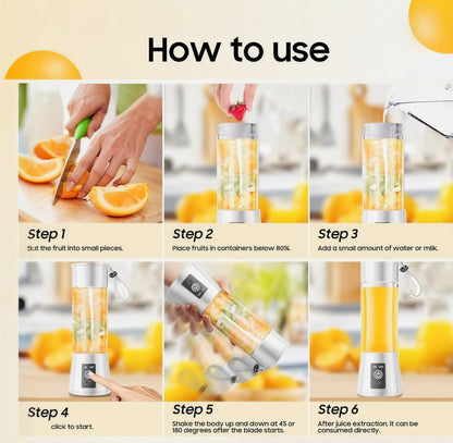AeroBlend™ Portable Blender – USB-C Rechargeable Personal Smoothie Maker & Juicer