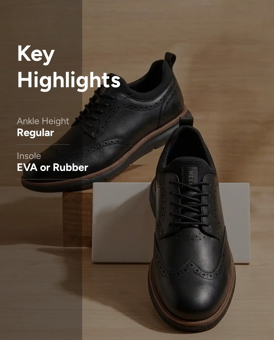 NEEMANS Crossover Brogues For Men