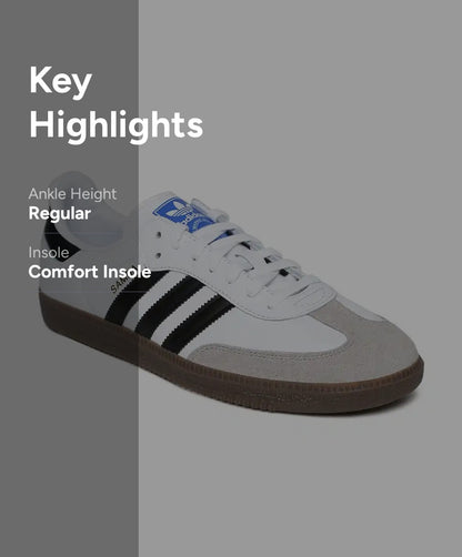 ADIDAS Originals Men White Samba Og Lace-Ups Sneakers